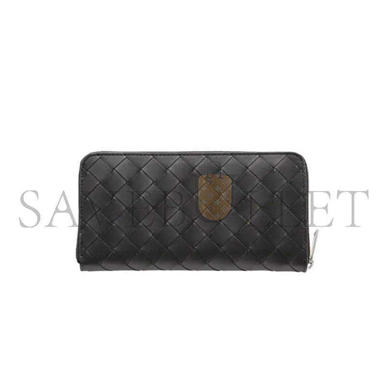 BOTTEGA VENETA INTRECCIATO ZIP-AROUND WALLET 593217 (19*10*2cm)
